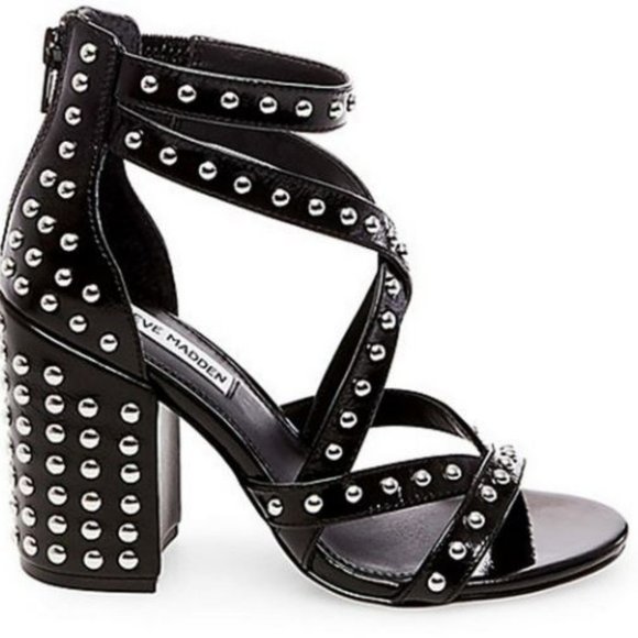 Steve Madden Shoes - Steve Madden Fara S Black Studded Heels